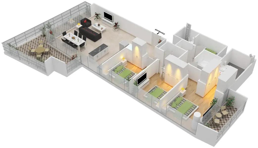 Lux The Ultra Luxury Palm Eye View Apartment *